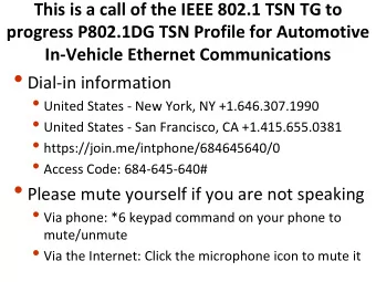 Instructions for the WG Chair  The IEEE-SA strongly recommends that at each WG meeting the chair or