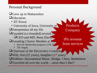Personal Background  Grew up in Maharashtra  Education:  IIT Powai  University of Iowa,