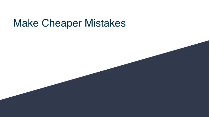 make cheaper mistakes anna marie clifton