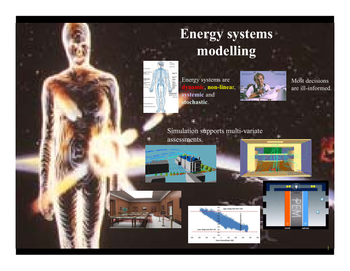 energy systems modelling