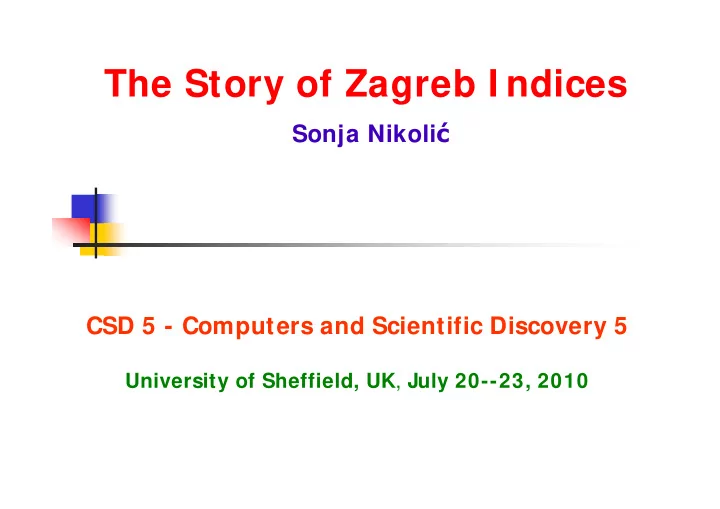 the story of zagreb i ndices