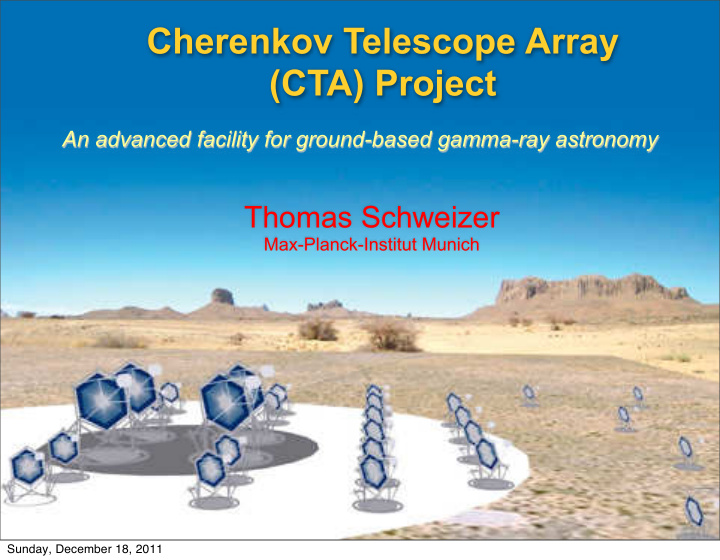 cherenkov telescope array cta project