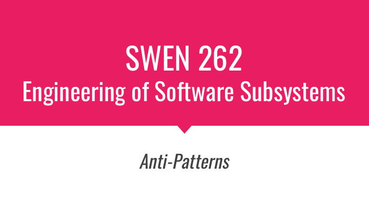 swen 262
