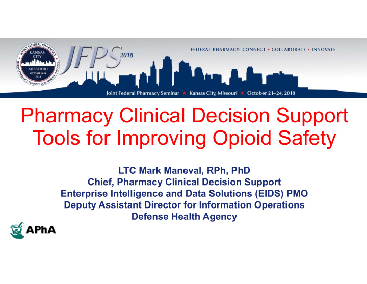 pharmacy clinical decision support tools for improving