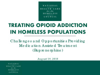 treating opioid addiction in homeless populations