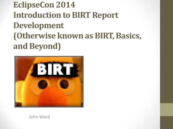 introduction to birt report