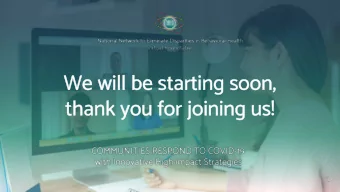 We  We will  will be  e start  artin  ing  g soon  oon,  tha  thank  k you fo  for  r jo  joining