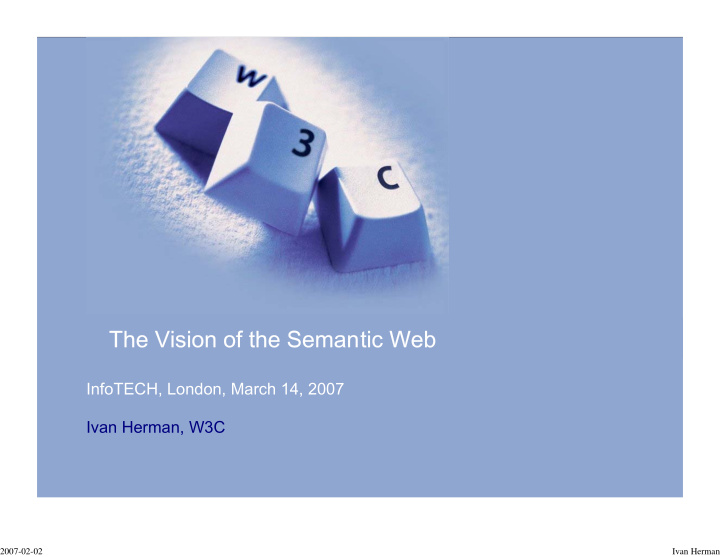 the vision of the semantic web