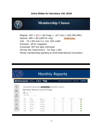Extra Slides for Secretary 101 2018  -1-  -2-  -3-  -4-  -5-  -6-  -7-  -8-  -9-  -10-  -11-  -12-