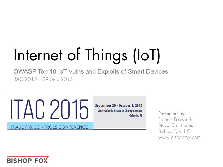 internet of things iot