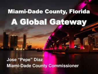 Jose Pepe Diaz  Miami-Dade County Commissioner  Mayor Carlos Gimenez  Jose Pepe Diaz