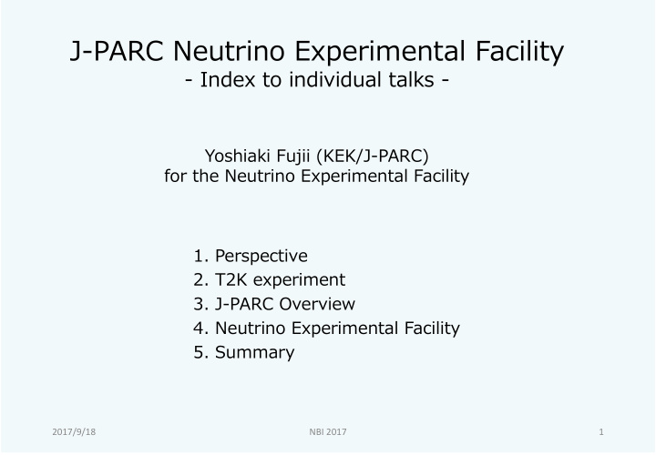 j parc neutrino experimental facility