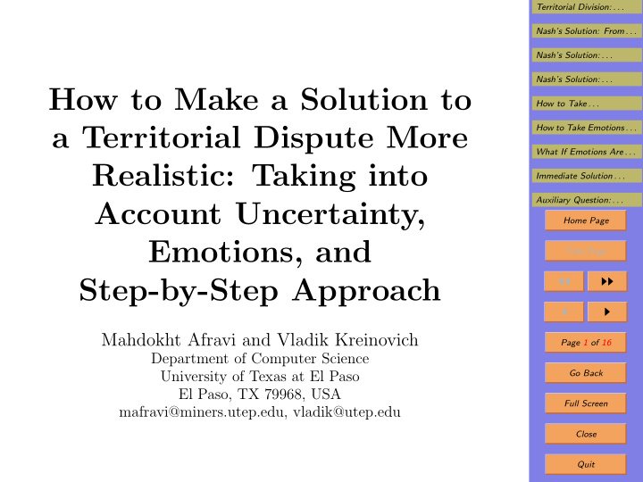 how to make a solution to