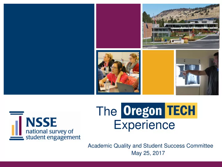 the oregon tech experience