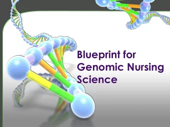 Genomic Nursing  Science  Speakers  Jean Jenkins  Clinical Advisor, NHGRI, NIH  Kathleen