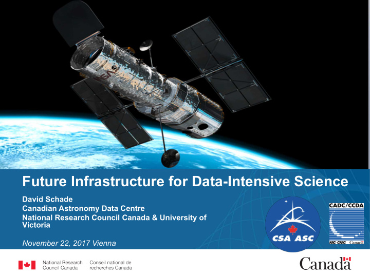 future infrastructure for data intensive science