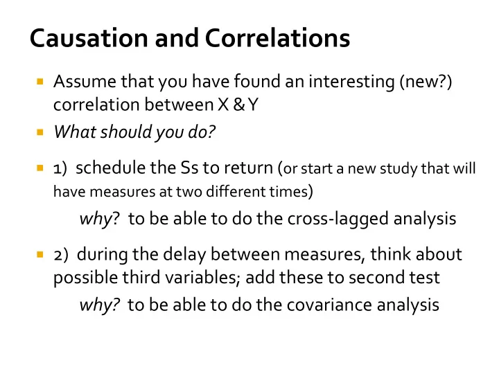 causation and correlations