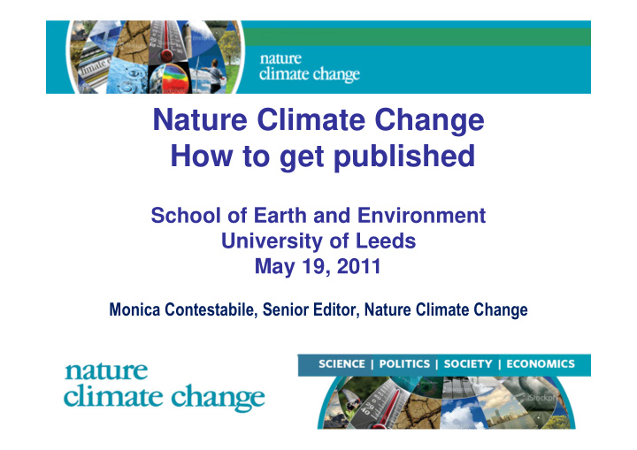 nature climate change how to get published