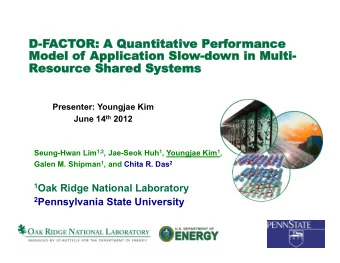D-F  -FACTOR  OR:  : A Quant  Quantit  itativ  ive  e Per  erfor  ormance  mance  Model  odel of
