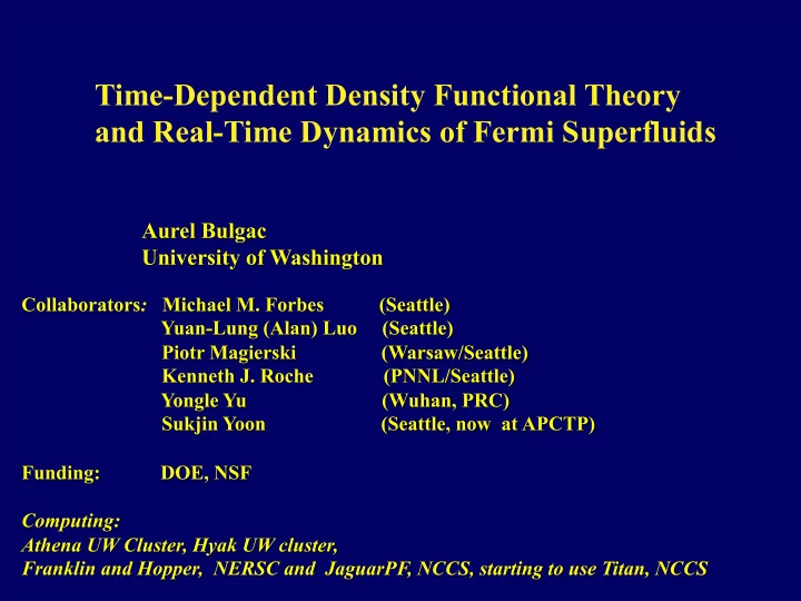 time dependent density functional theory and real time