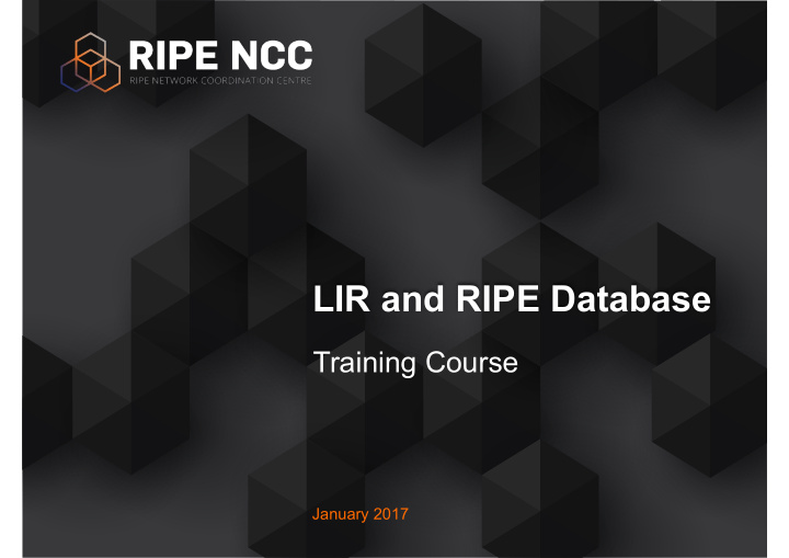 lir and ripe database