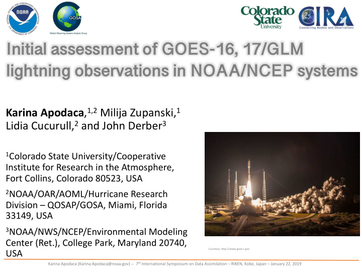 initial assessment of goes 16 17 glm lightning