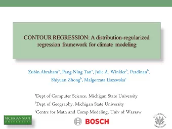 a Dept of Computer Science, Michigan State University b Dept of Geography, Michigan State