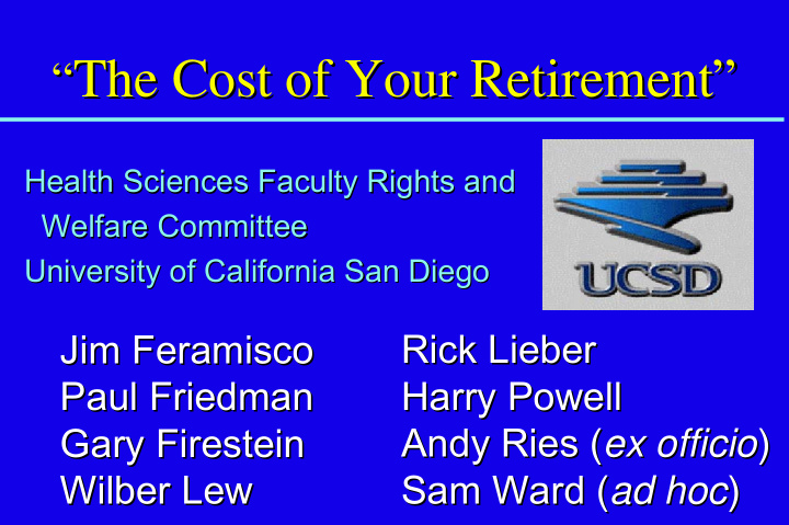 the cost of your retirement the cost of your retirement