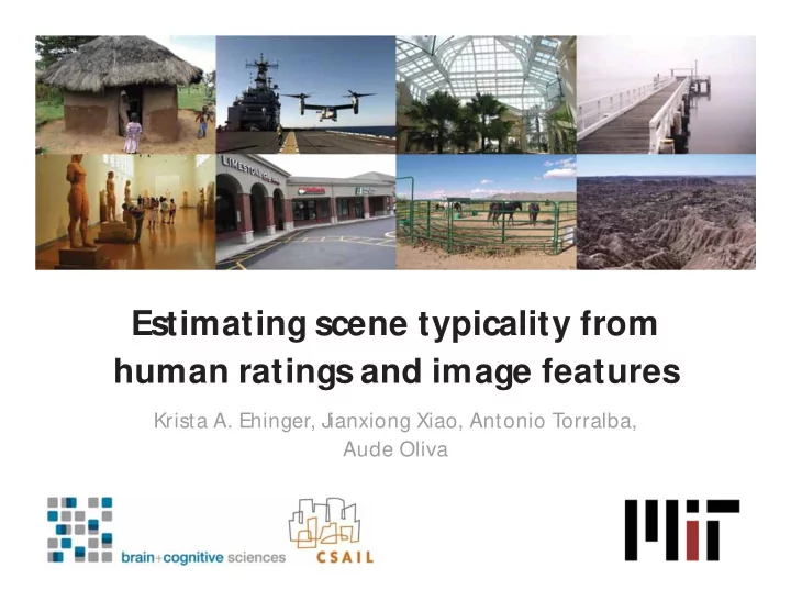 estimating scene typicality from