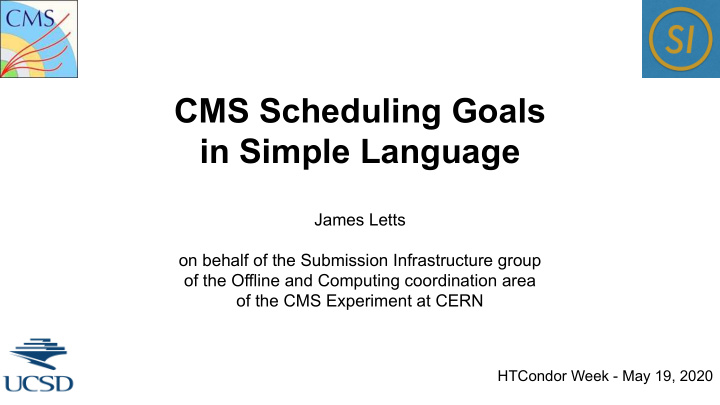 cms scheduling goals in simple language
