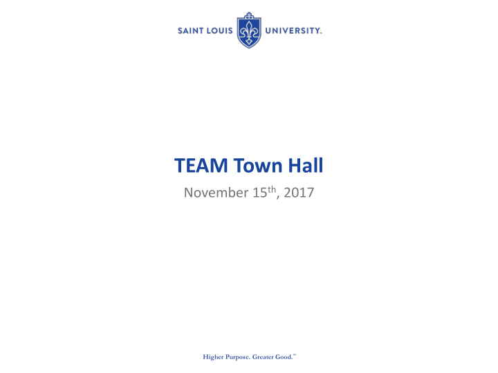 team town hall