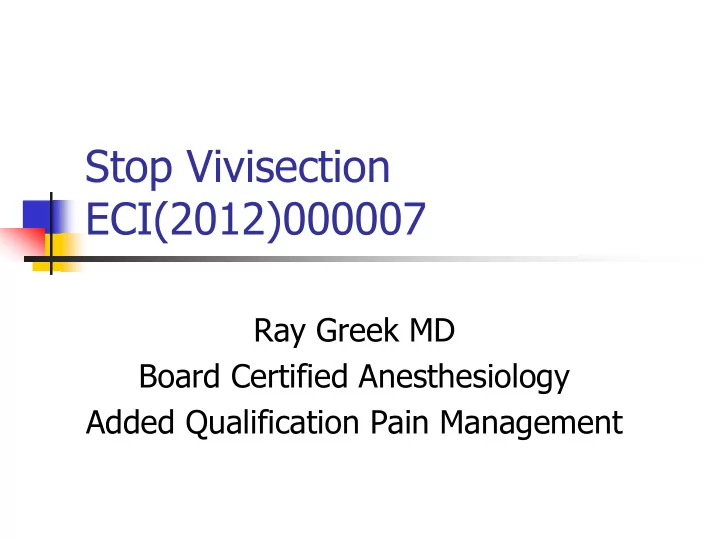 stop vivisection