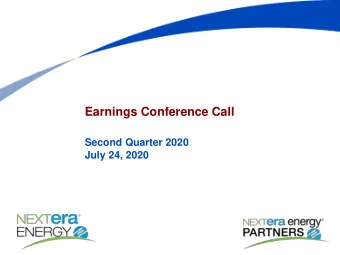 Earnings Conference Call  Second Quarter 2020  July 24, 2020  Cautionary Statements And Risk