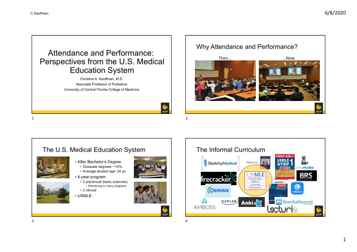 attendance and performance