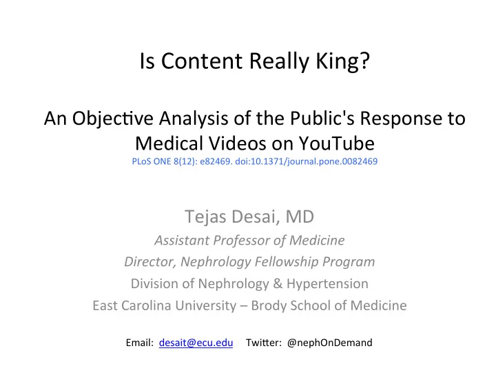 is content really king