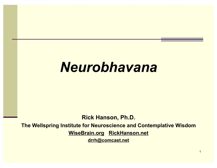 neurobhavana
