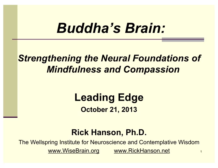 buddha s brain