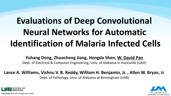 evaluations of deep convolutional