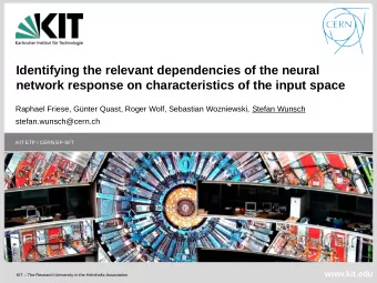 Identifying the relevant dependencies of the neural  network response on characteristics of the