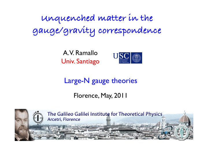 unquenched matter in the gauge gravity correspondence