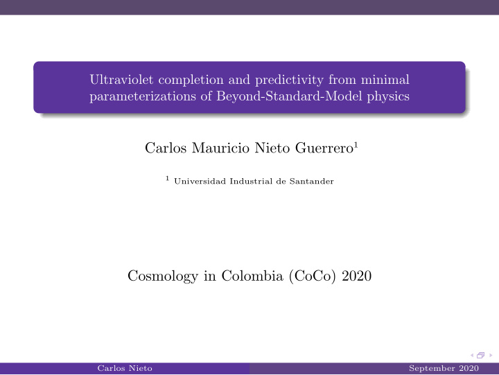 cosmology in colombia coco 2020