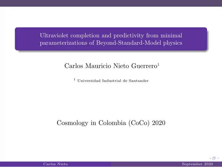 cosmology in colombia coco 2020