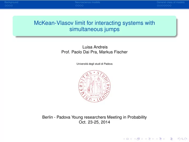 mckean vlasov limit for interacting systems with