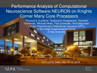 Performance Analysis of Computational  Neuroscience Software NEURON on Knights  Corner Many Core