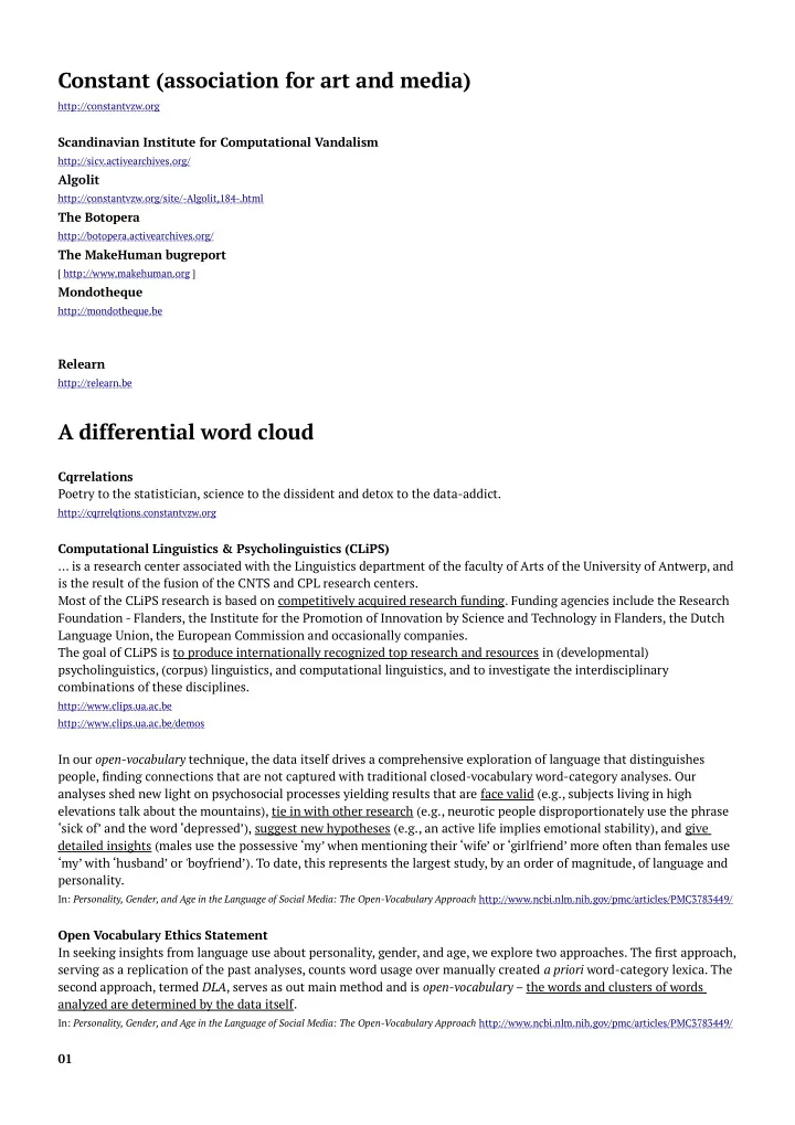 constant association for art and media
