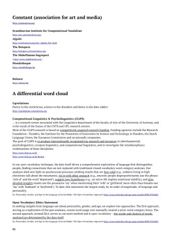 Constant (association for art and media)  http://constantvzw.org  Scandinavian Institute for