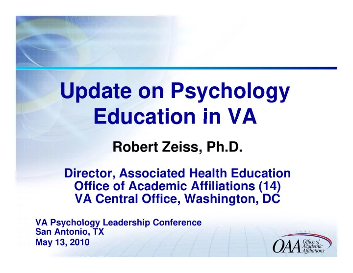 u d t update on psychology p h l education in va