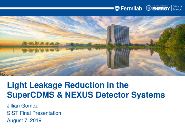 light leakage reduction in the supercdms nexus detector