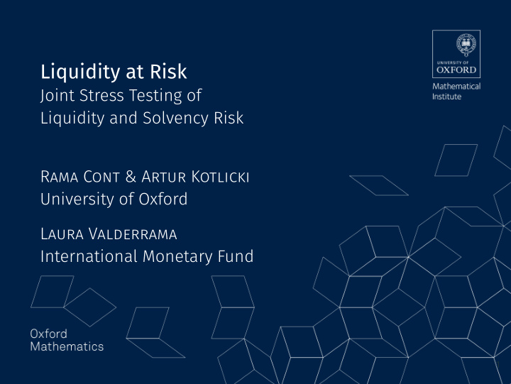 liquidity at risk