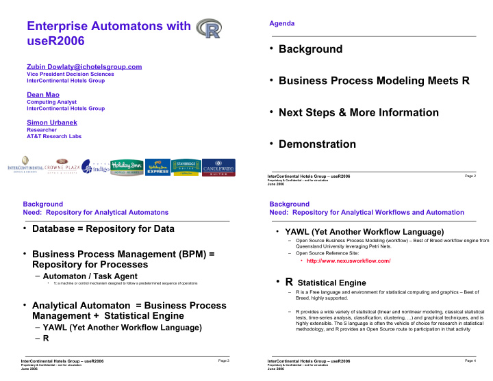 enterprise automatons with